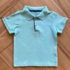 Camisa Infantil Masculina Polo Essencial Azul Piscina Fernanda Ramos Kids