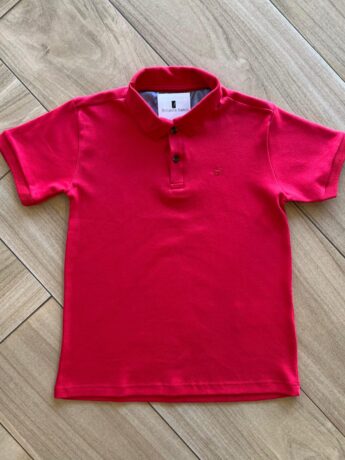 Camisa Infantil Masculina Polo Vermelha Fernanda Ramos Kids