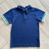 Camisa Polo Infantil Masculina com Botões Azul Escuro Fernanda Ramos Kids