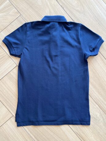 Camisa Polo Infantil Masculina Detalhe na Gola Azul Fernanda Ramos Kids