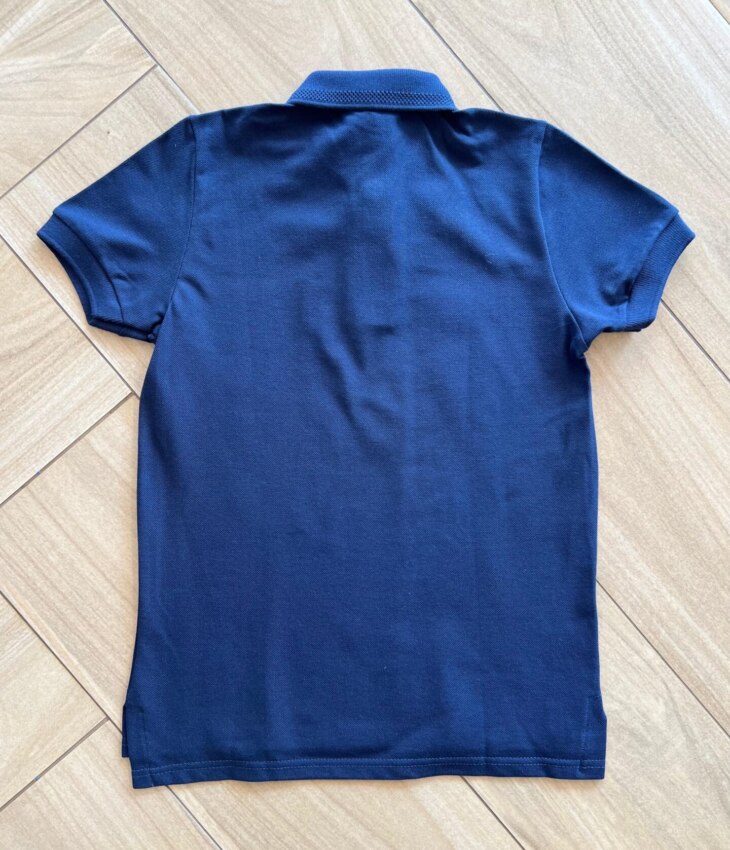 Camisa Polo Infantil Masculina Detalhe na Gola Azul Fernanda Ramos Kids