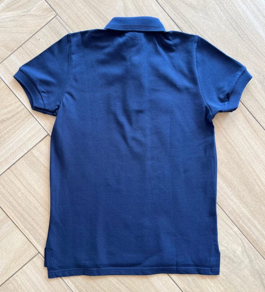 Camisa Polo Infantil Masculina Detalhe na Gola Azul Fernanda Ramos Kids