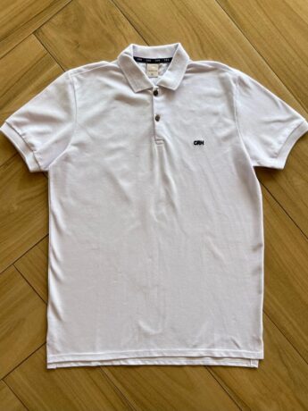 Camisa Polo Infantil Masculina Detalhe na Gola Branca Fernanda Ramos Kids