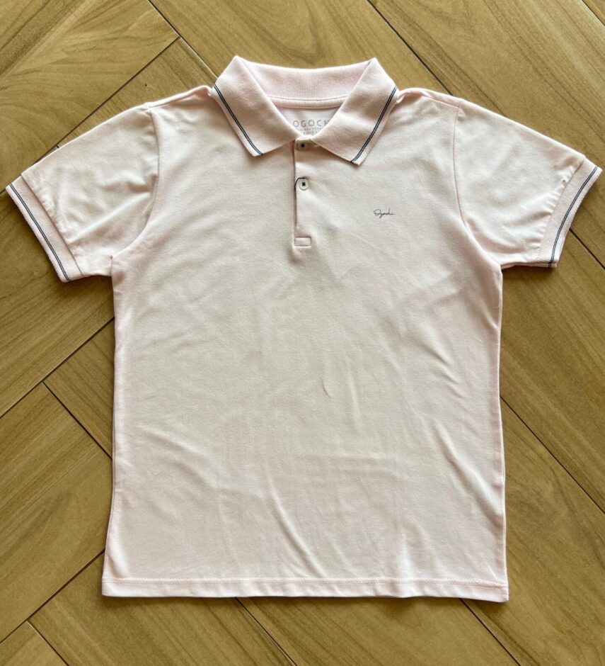 Camisa Polo Infantil Masculina Rosa Bebê Fernanda Ramos Kids