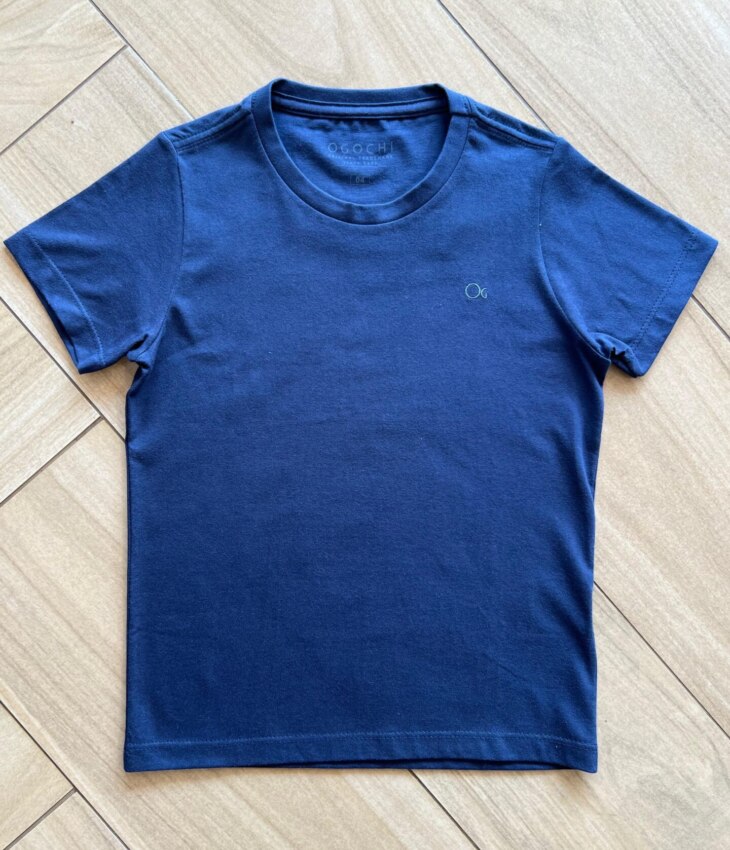 Camiseta Infantil Masculina Azul Escuro Fernanda Ramos Kids