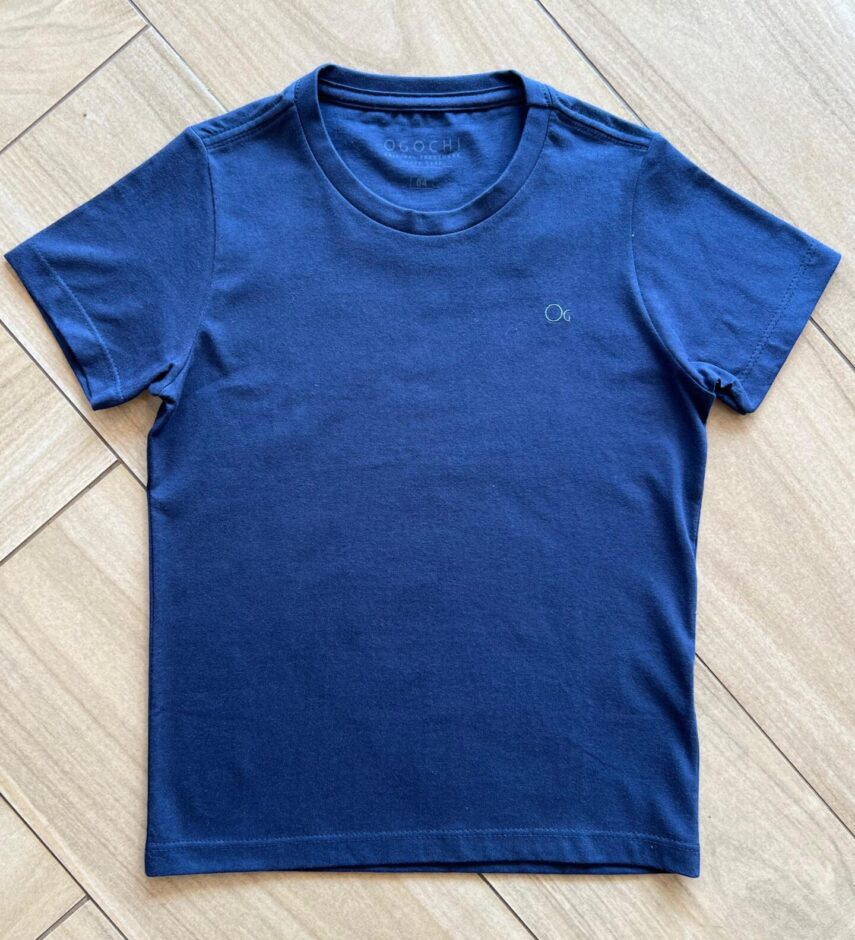Camiseta Infantil Masculina Azul Escuro Fernanda Ramos Kids
