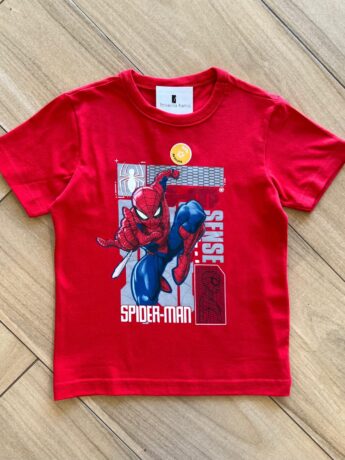 Camiseta Infantil Masculina Básica Manga Curta Aranha Fernanda Ramos Kids