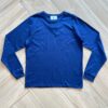 Camiseta Infantil Masculina Básica Manga Longa Azul Escuro Fernanda Ramos Kids