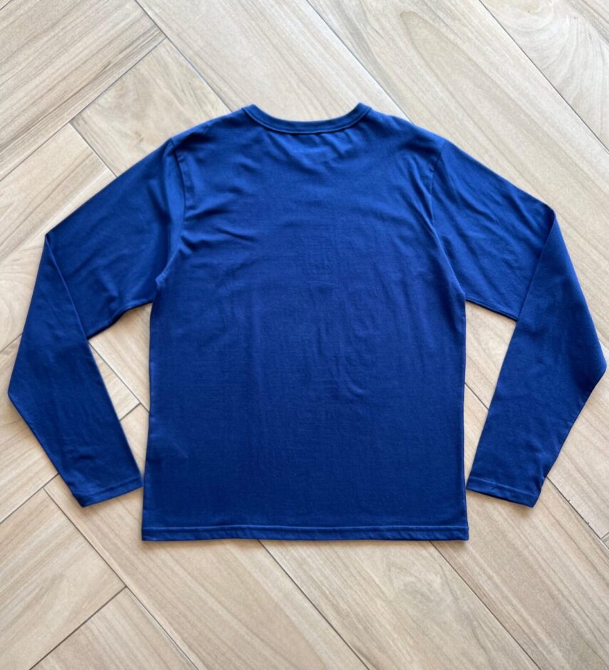 Camiseta Infantil Masculina Básica Manga Longa Gamer Azul Fernanda Ramos Kids