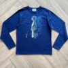 Camiseta Infantil Masculina Básica Manga Longa Gamer Azul Fernanda Ramos Kids