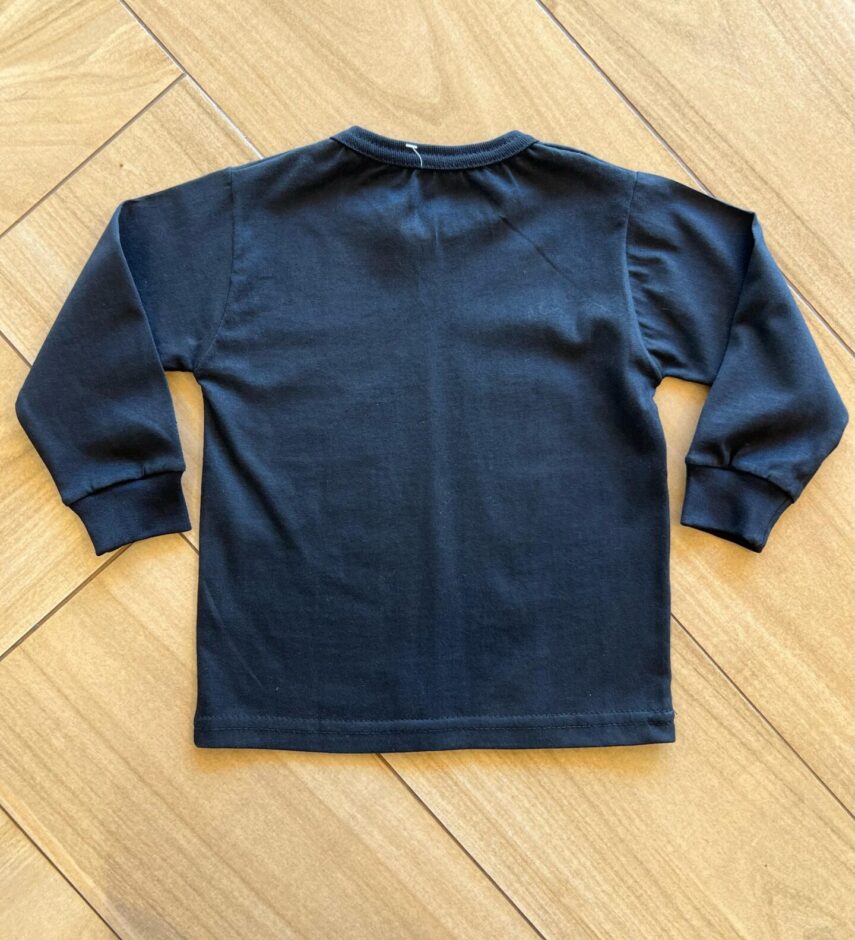 fernandaramoskids com br Camiseta Infantil Masculina Básica Manga Longa Preta2