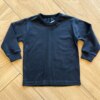 Camiseta Infantil Masculina Básica Manga Longa Preta Fernanda Ramos Kids