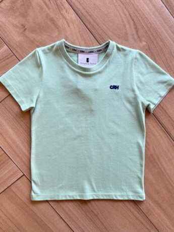 Camiseta Infantil Masculina Básica Verde Claro Fernanda Ramos Kids