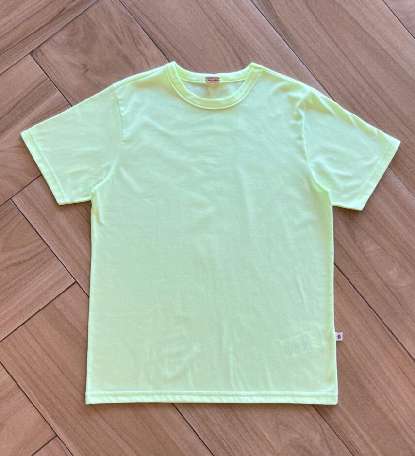 Camiseta Infantil Masculina Básica Verde Neon Fernanda Ramos Kids