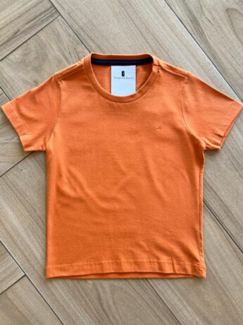 Camiseta Infantil Masculina Essencial Laranja Fernanda Ramos Kids