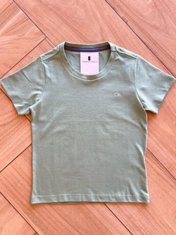 Camiseta Infantil Masculina Essencial Verde Fernanda Ramos Kids