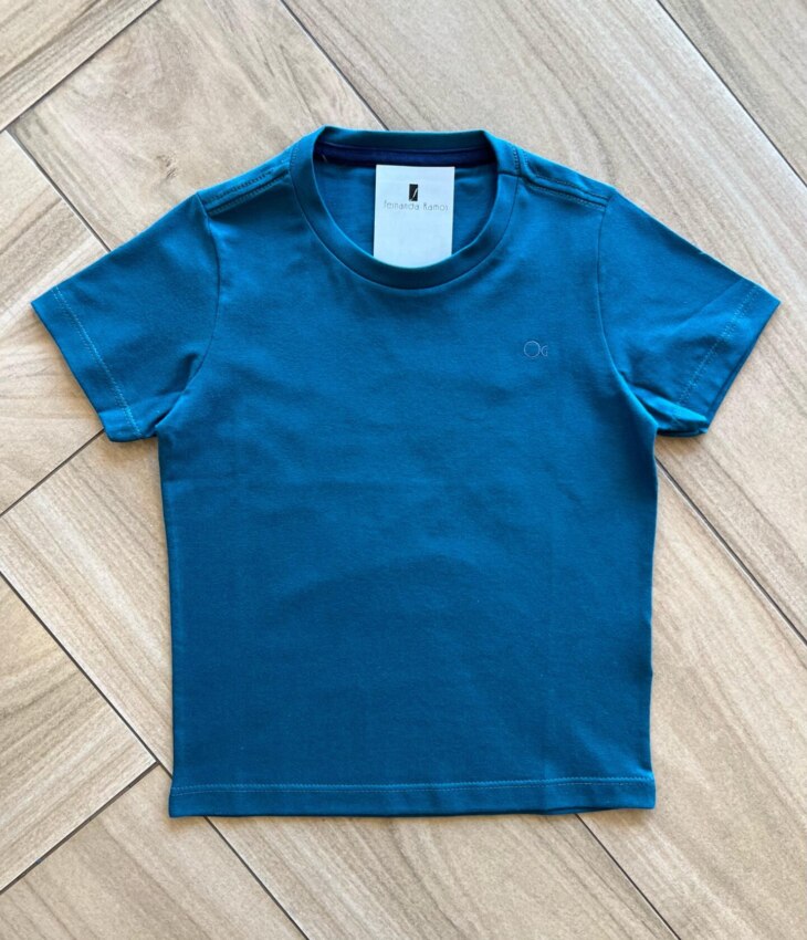 Camiseta Infantil Masculina Essencial Verde Musgo Fernanda Ramos Kids