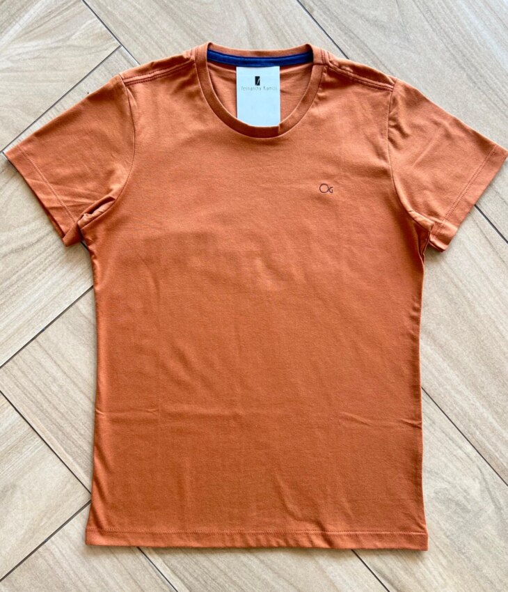 Camiseta Infantil Masculina Essencial Caramelo Fernanda Ramos Kids
