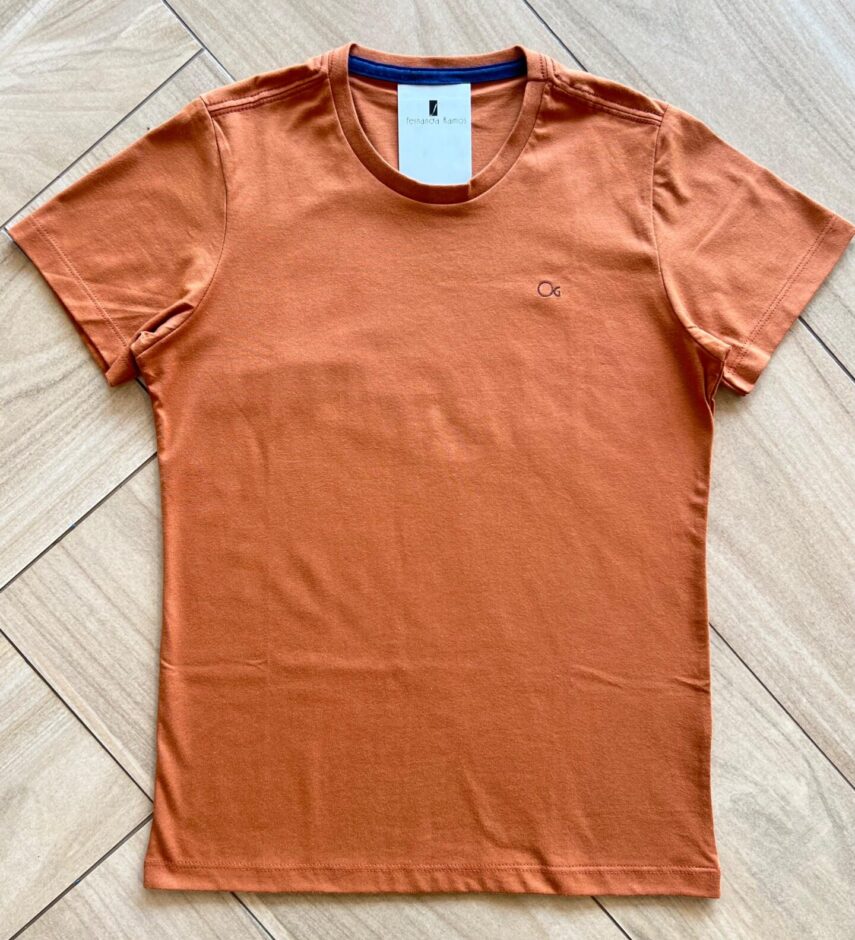 Camiseta Infantil Masculina Essencial Caramelo Fernanda Ramos Kids