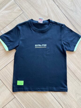 Camiseta Infantil Masculina Extra Fun Preta Fernanda Ramos Kids