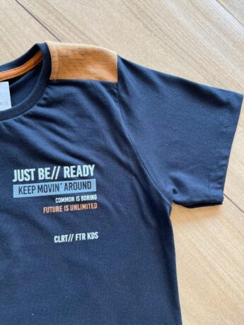 fernandaramoskids com br Camiseta Infantil Masculina Just Be Ready Preta1