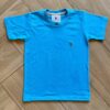 Camiseta Infantil Masculina Manga Curta Básica Azul Fernanda Ramos Kids