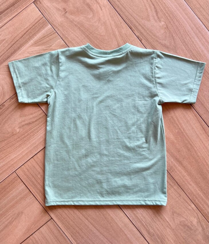 Camiseta Infantil Masculina Manga Curta Básica Verde Oliva Fernanda Ramos Kids