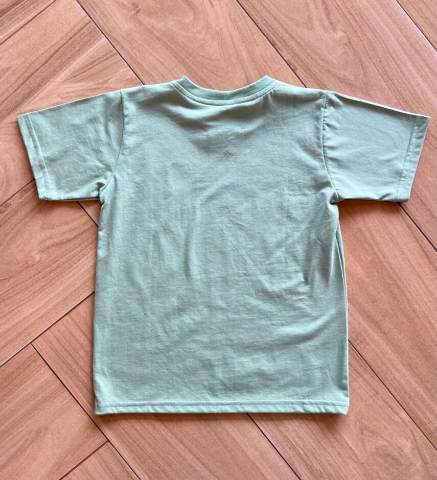 Camiseta Infantil Masculina Manga Curta Básica Verde Oliva Fernanda Ramos Kids