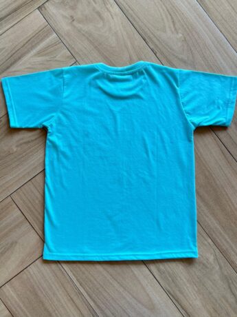 Camiseta Infantil Masculina Manga Curta Básica Verde Piscina Fernanda Ramos Kids