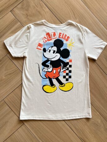 Camiseta Infantil Masculina Básica Manga Curta Mickey Mouse Nude Fernanda Ramos Kids