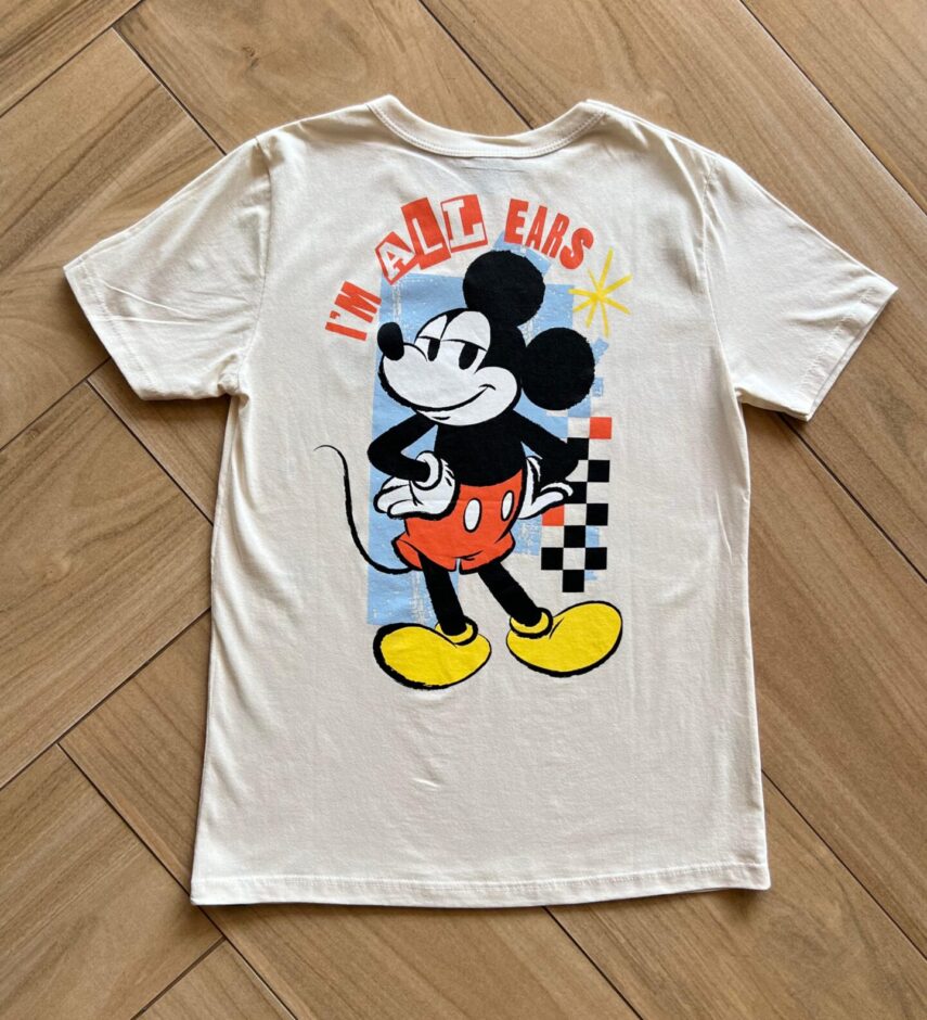 Camiseta Infantil Masculina Básica Manga Curta Mickey Mouse Nude Fernanda Ramos Kids