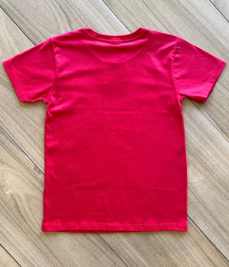 fernandaramoskids com br Camiseta Infantil Masculina Manga Curta Essencial Vermelho 2