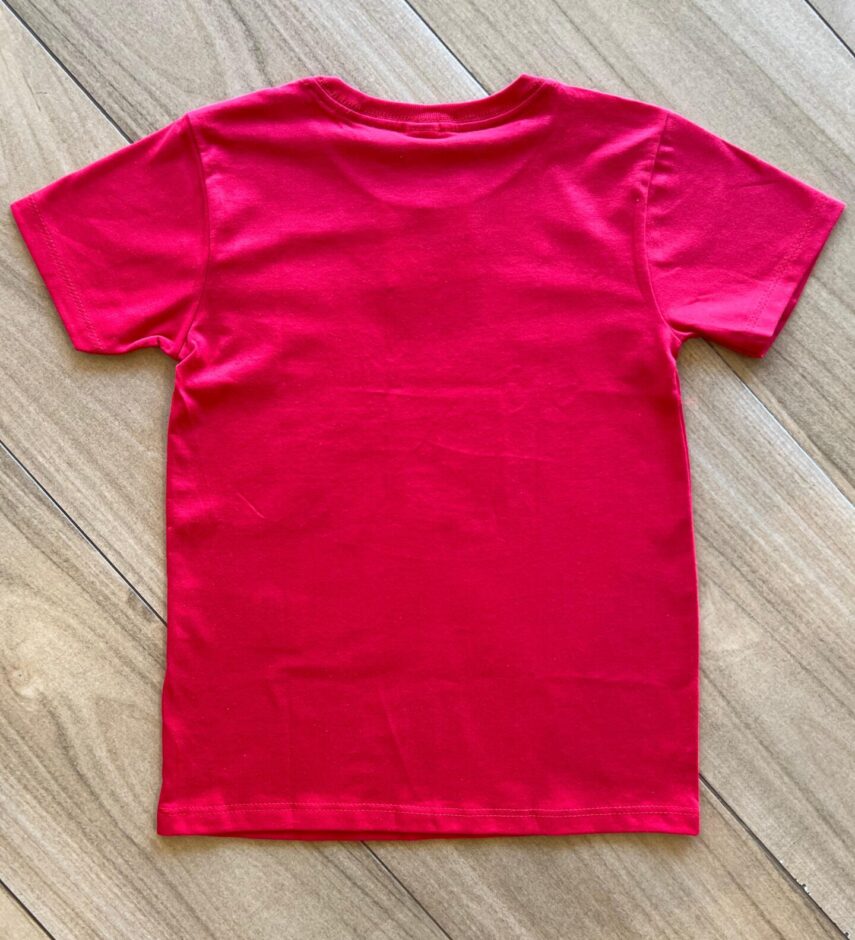 fernandaramoskids com br Camiseta Infantil Masculina Manga Curta Essencial Vermelho 2