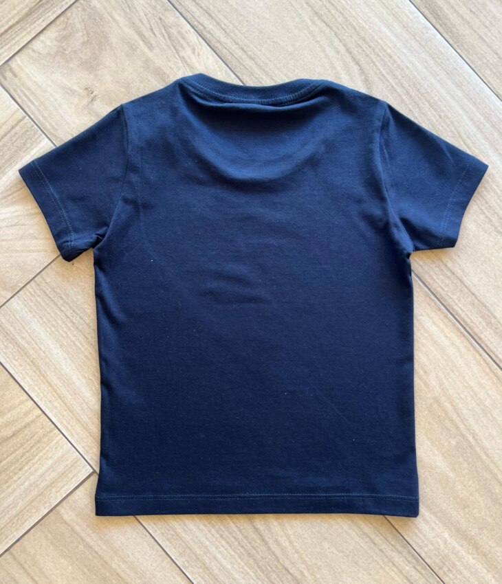 Camiseta Infantil Masculina Manga Curta Estampada Preta Fernanda Ramos Kids