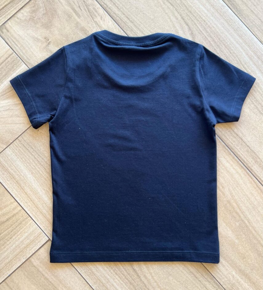 Camiseta Infantil Masculina Manga Curta Estampada Preta Fernanda Ramos Kids