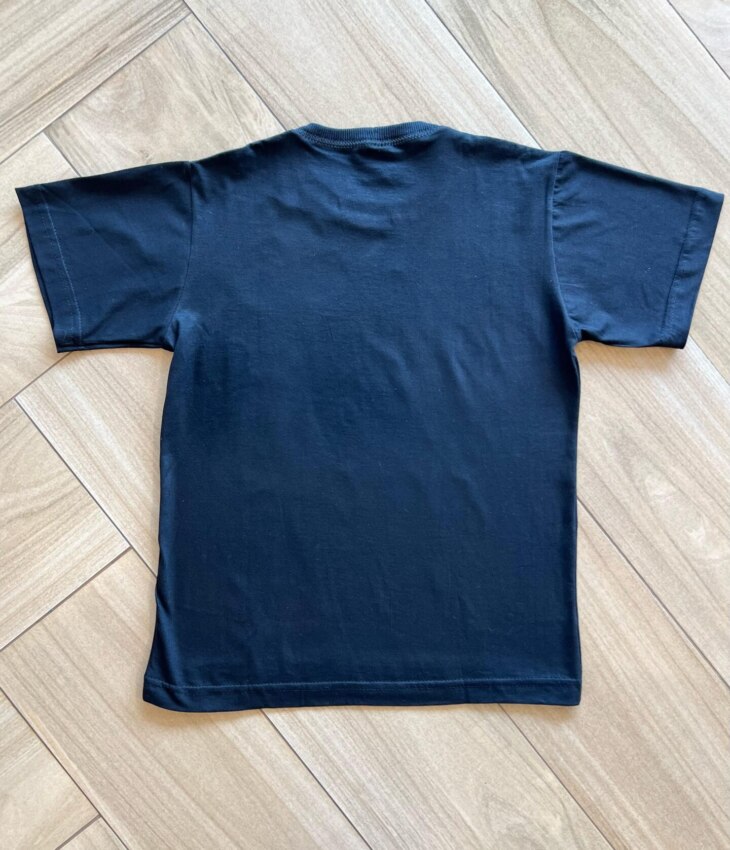 Camiseta Infantil Masculina Manga Curta Estampado Minecraft Preta Fernanda Ramos Kids