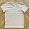 Camiseta Infantil Masculina Manga Curta Listrada Bege Fernanda Ramos Kids
