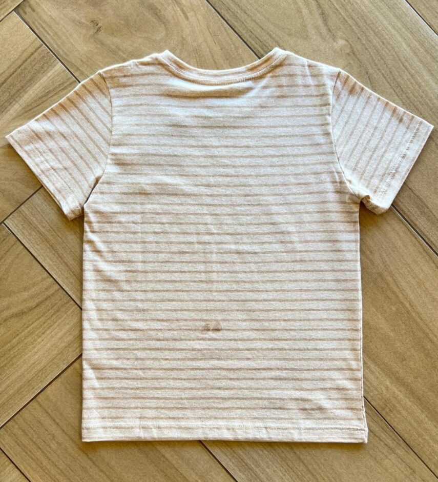 fernandaramoskids com br Camiseta Infantil Masculina Manga Curta Listrada Bege2