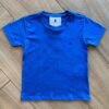 Camiseta Infantil Masculina Manga Curta Meia Malha Azul Fernanda Ramos Kids