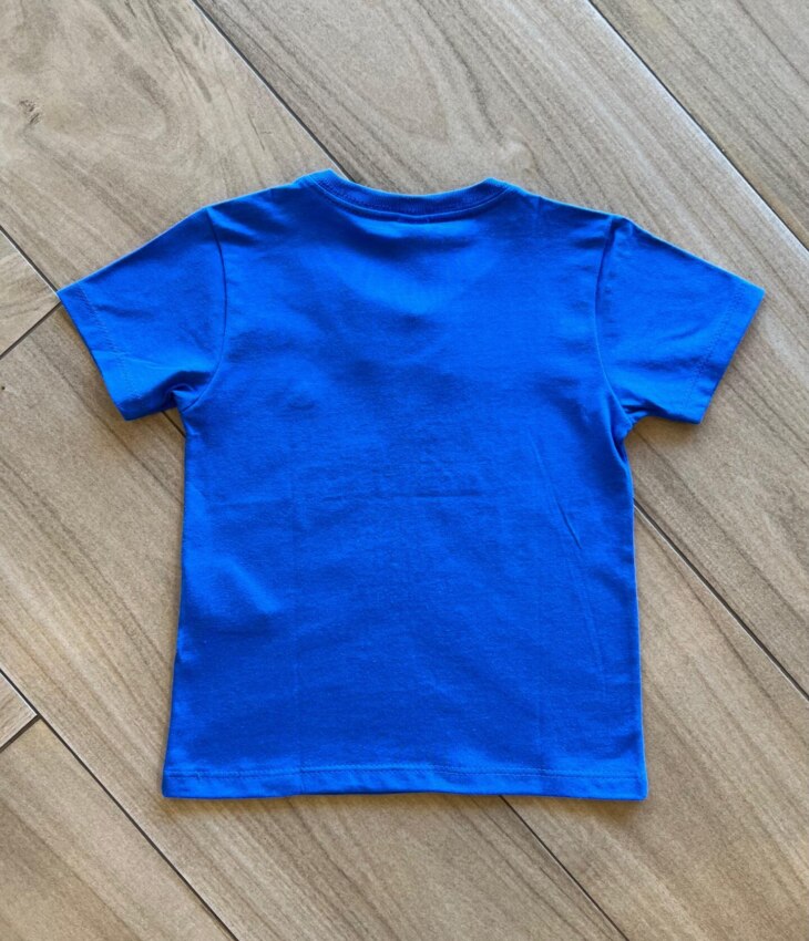 fernandaramoskids com br Camiseta Infantil Masculina Manga Curta Meia Malha Azul2