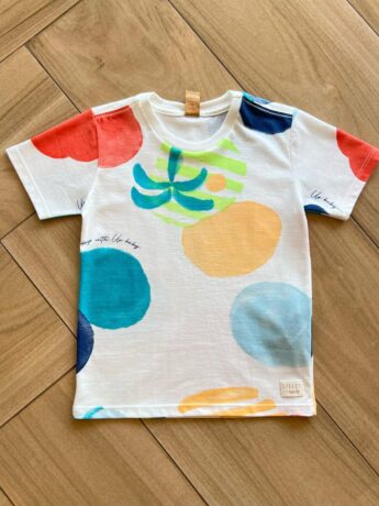 Camiseta Infantil Masculina Manga Curta Meia Malha Days com Up Fernanda Ramos Kids