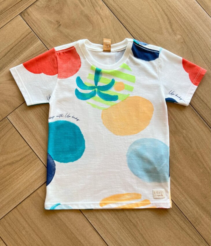 Camiseta Infantil Masculina Manga Curta Meia Malha Days com Up Fernanda Ramos Kids