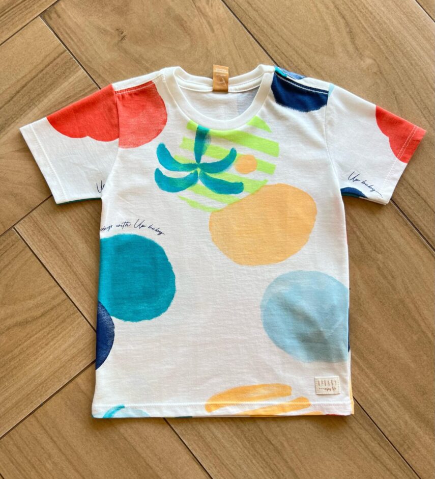 Camiseta Infantil Masculina Manga Curta Meia Malha Days com Up Fernanda Ramos Kids