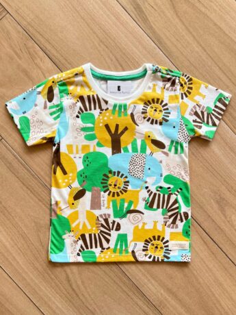 Camiseta Infantil Masculina Manga Curta Meia Malha Estampada Fernanda Ramos Kids