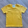 Camiseta Infantil Masculina Manga Curta Meia Malha Mostarda Fernanda Ramos Kids