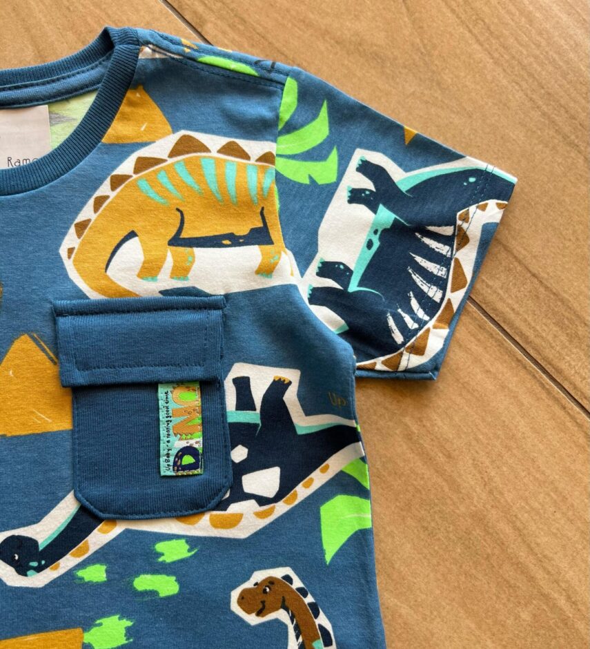 fernandaramoskids com br Camiseta Infantil Masculina Manga Curta Meia Malha Roarr Estampada1