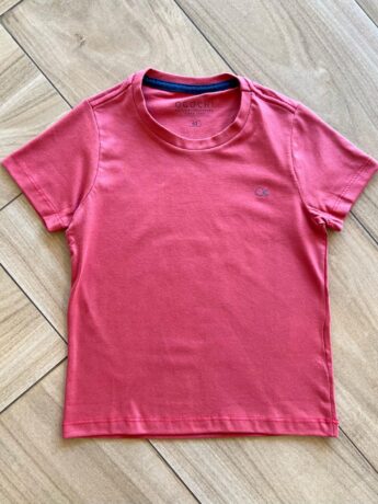 Camiseta Infantil Masculina Manga Curta Vermelho Queimado Fernanda Ramos Kids