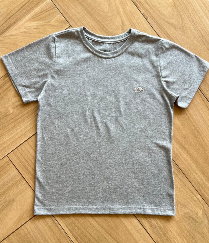 Camiseta Infantil Masculina Mescla Cinza Fernanda Ramos Kids