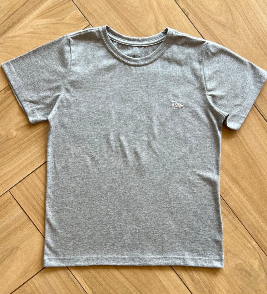 Camiseta Infantil Masculina Mescla Cinza Fernanda Ramos Kids