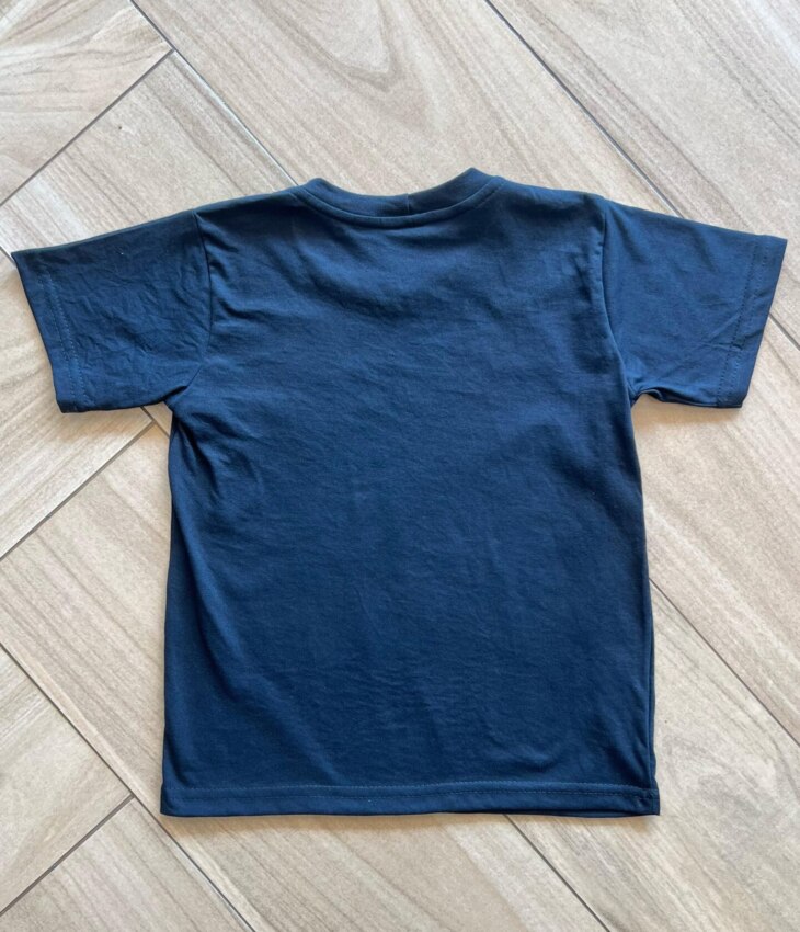 Camiseta Infantil Masculina Preta Manga Curta Básica Fernanda Ramos Kids